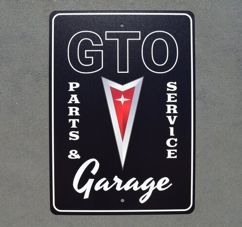 metalen Pontiac GTO garage bord