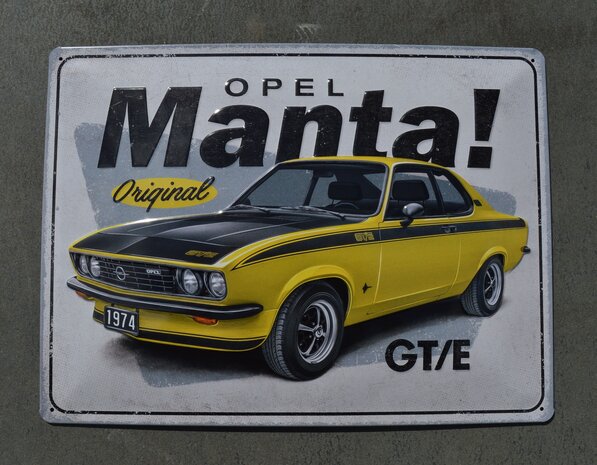 blikken Opel Manta bord 