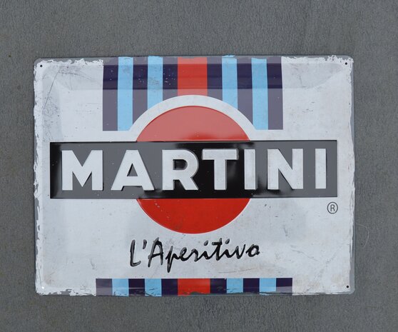 blikken Martini l'aperitivo bord 