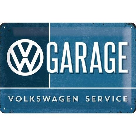 blikken Volkswagen garage bord 20x30cm