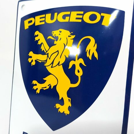 emaille Peugeot parking bord 