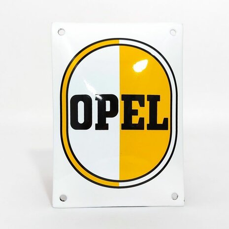 emaille Opel bord 