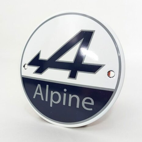 emaille Alpine bord rond