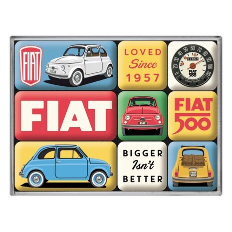 Fiat 500 magneet set