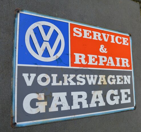 metalen Volkswagen service & repair bord 